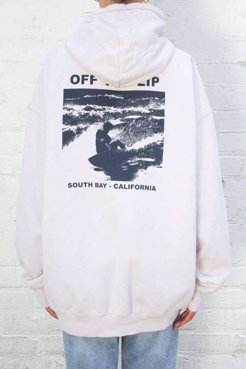 Sweat a Capuche Brandy Melville Christy South Bay California Blanche | HBS-32086603